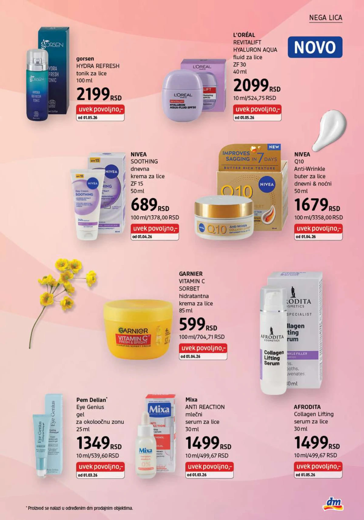 dm katalog akcija Srbija popusti na kozmetiku i negu do 31. maja 2026. – strana 13