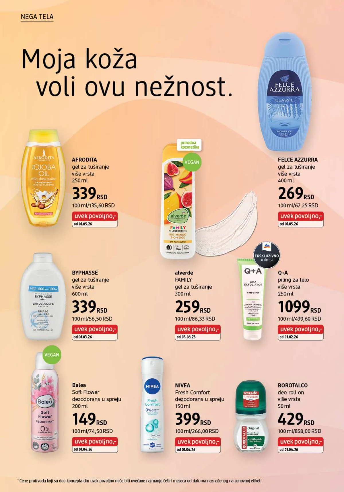 dm katalog akcija Srbija popusti na kozmetiku i negu do 31. maja 2026. – strana 24