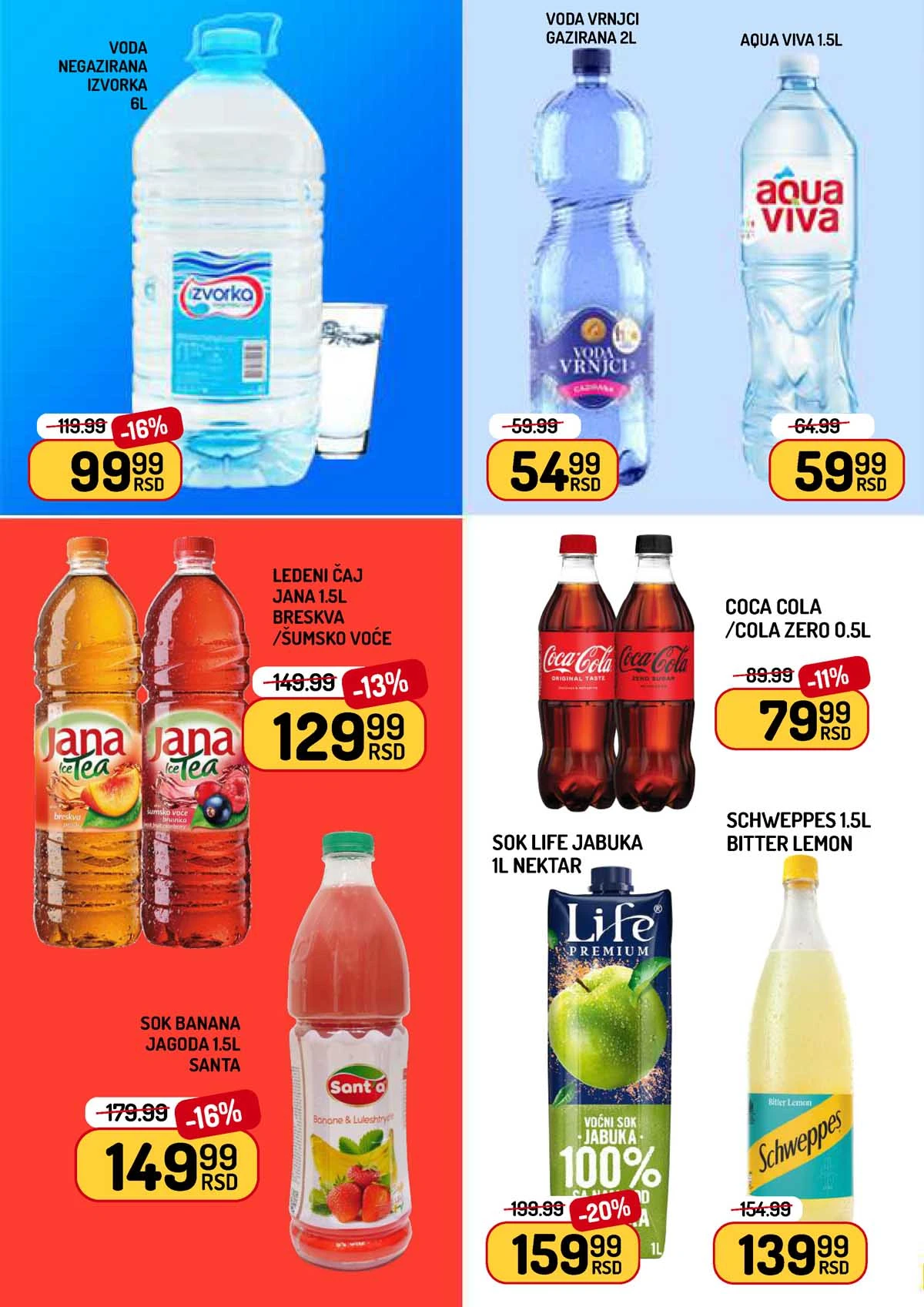 Aman nedeljna akcija katalog strana 12 – prehrambeni proizvodi na popustu do 26.03.2026