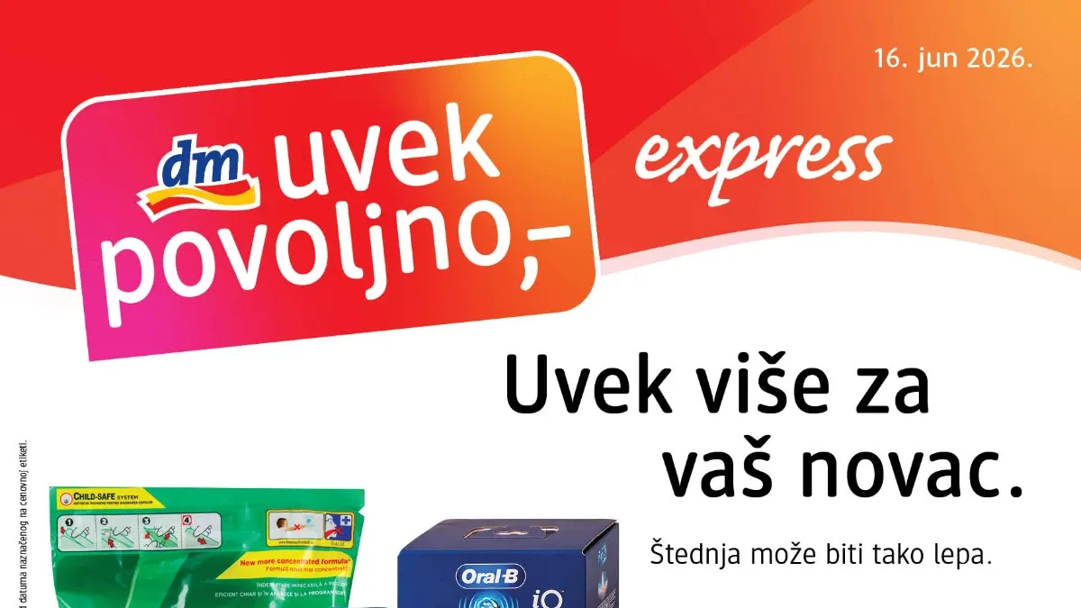 dm katalog Uvek povoljno do 30.06.2026 – kozmetika, nega, higijena i proizvodi za domaćinstvo