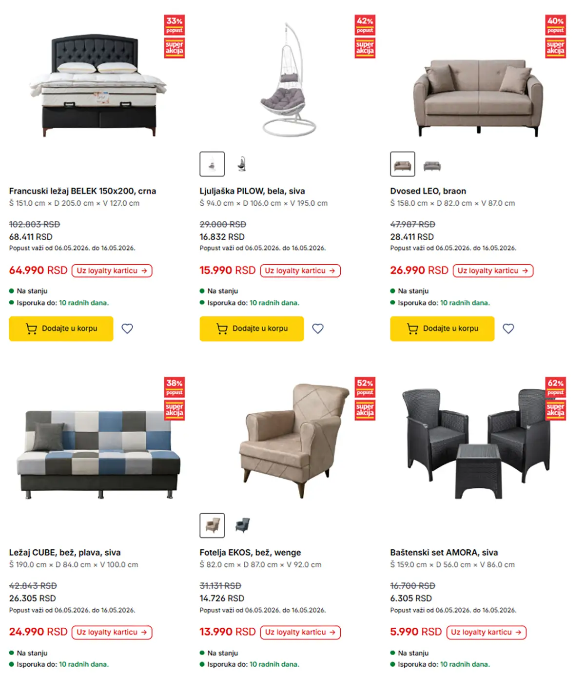Forma Ideale katalog strana 2 – francuski ležajevi, dvosedi i baštenski setovi
