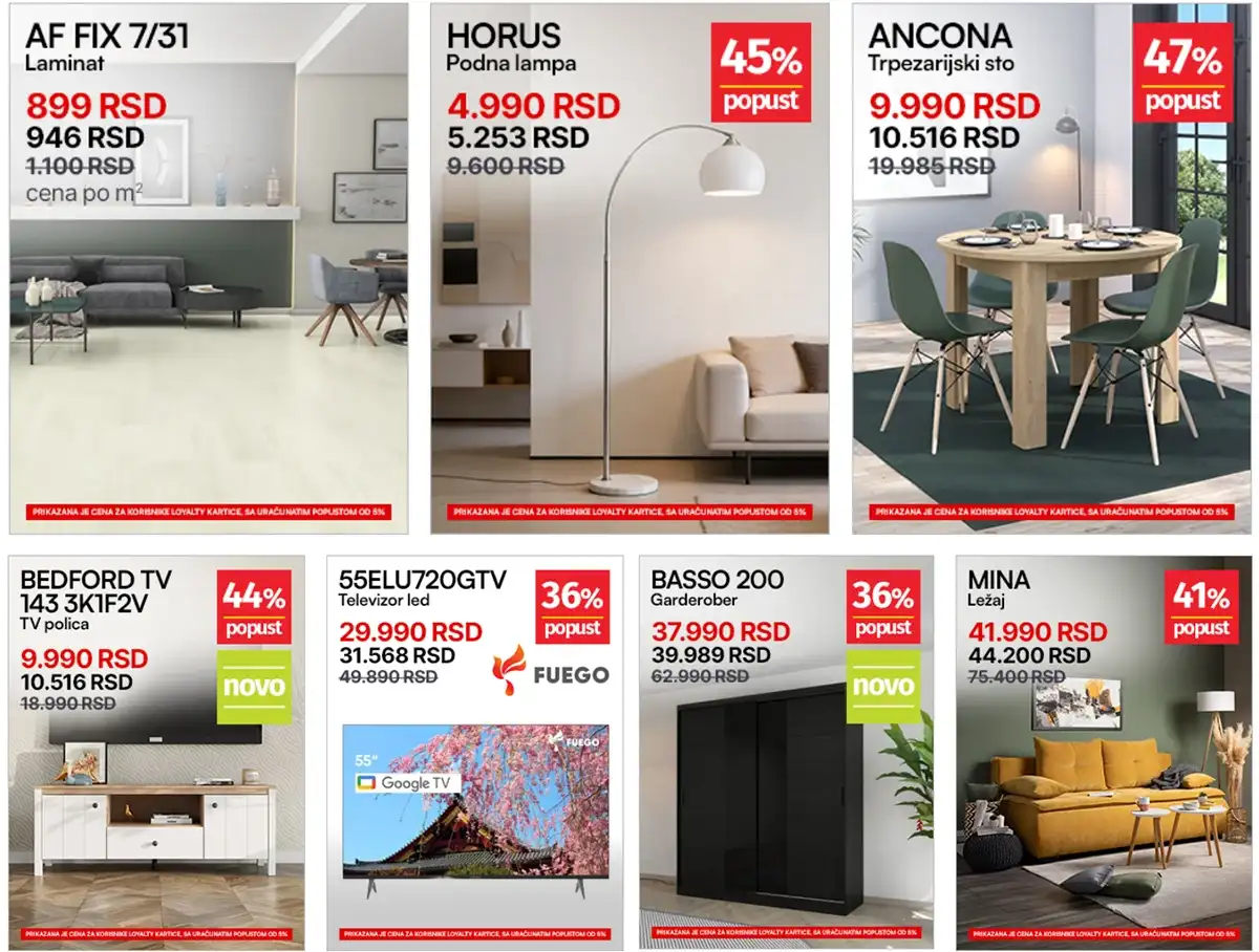 Forma Ideale katalog strana 2 – nedeljna akcija sniženja i preko 40% do 26. aprila 2026