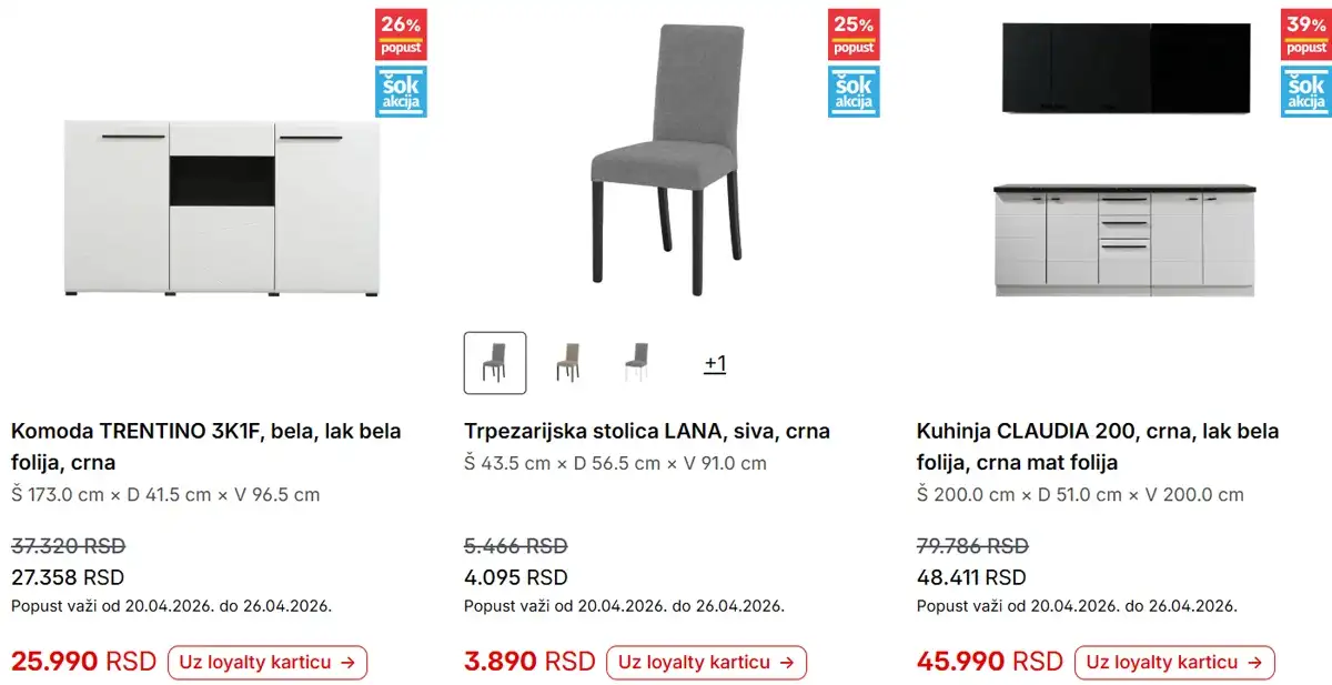 Forma Ideale katalog strana 5 – nedeljna akcija sniženja i preko 40% do 26. aprila 2026