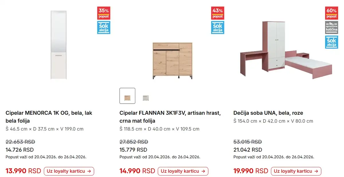 Forma Ideale katalog strana 9 – nedeljna akcija sniženja i preko 40% do 26. aprila 2026