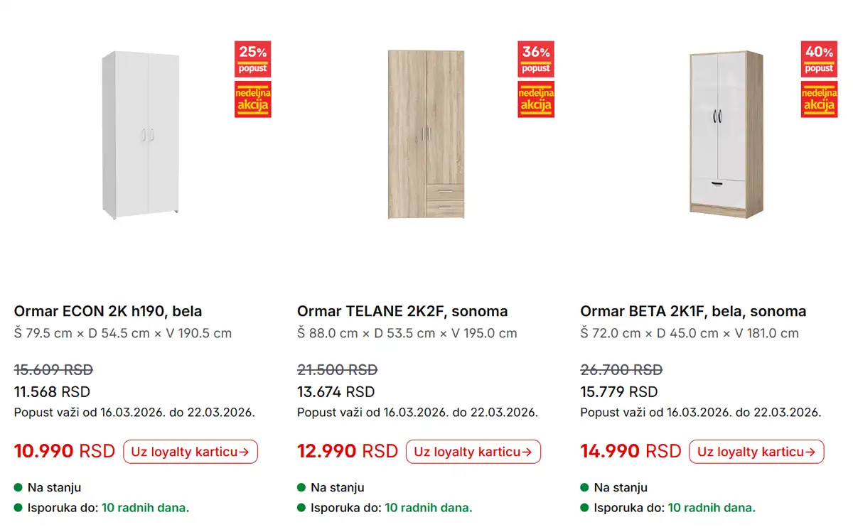 Forma Ideale katalog strana 9 – nedeljna akcija sniženja i preko 40% do 22. marta 2026
