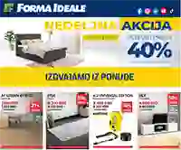 Forma Ideale nedeljna akcija nameštaja – sniženja i preko 40% do 29. marta 2026