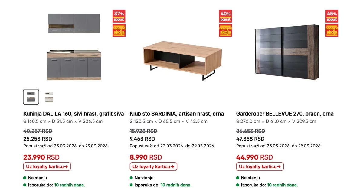 Forma Ideale katalog strana 6 – nedeljna akcija sniženja i preko 40% do 29. marta 2026