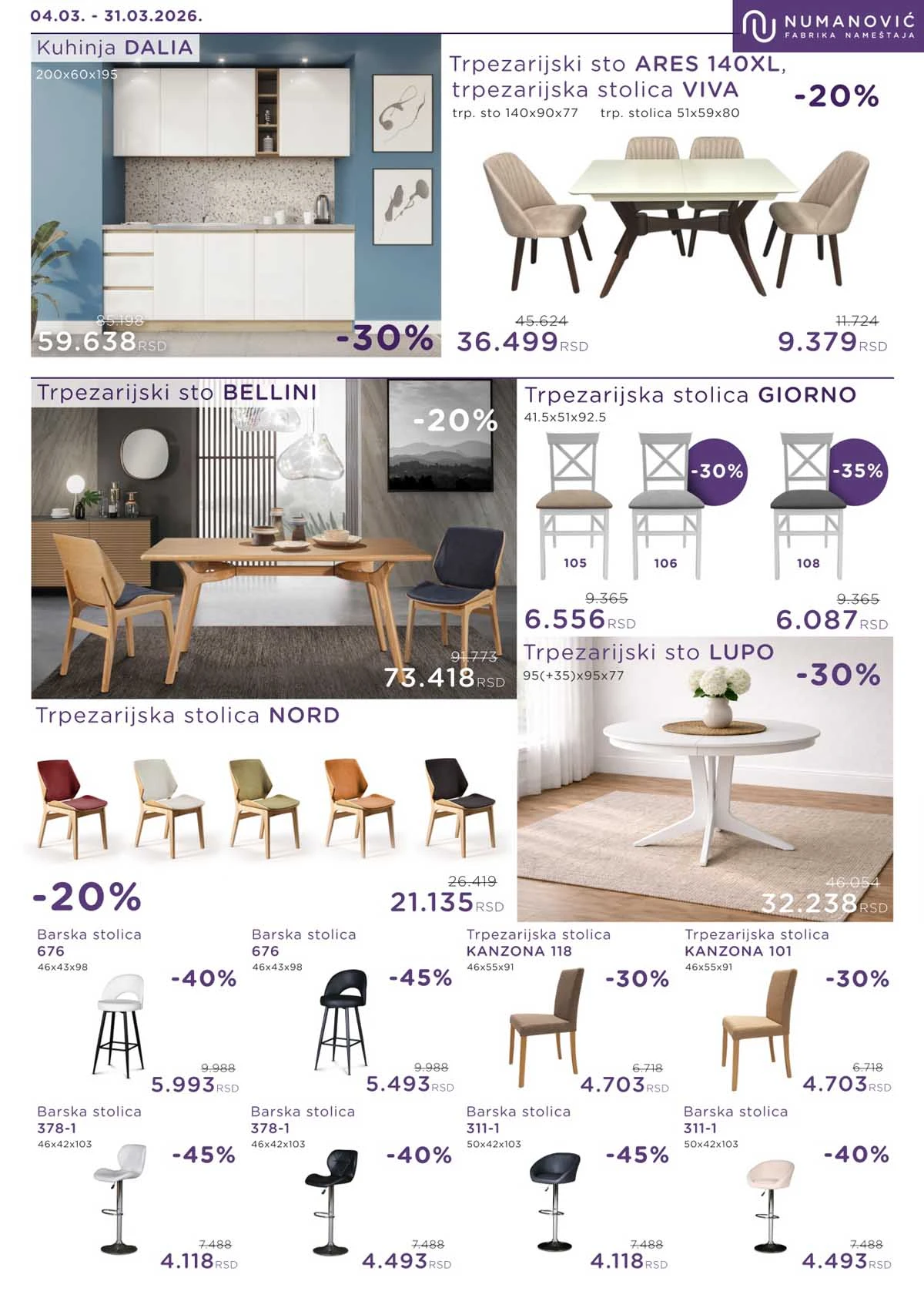 Numanović akcija nameštaja katalog sniženja – strana 9