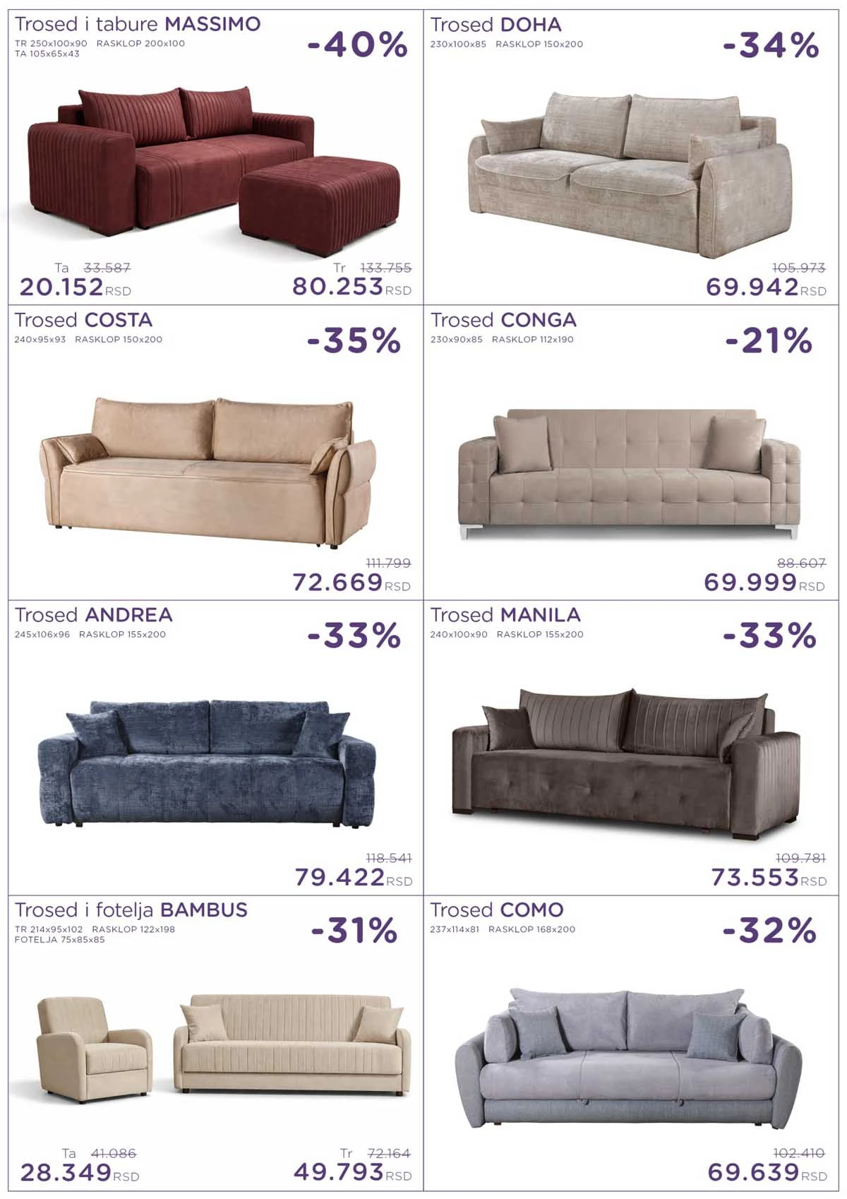 Numanović katalog nameštaja popusti i sniženja – strana 4