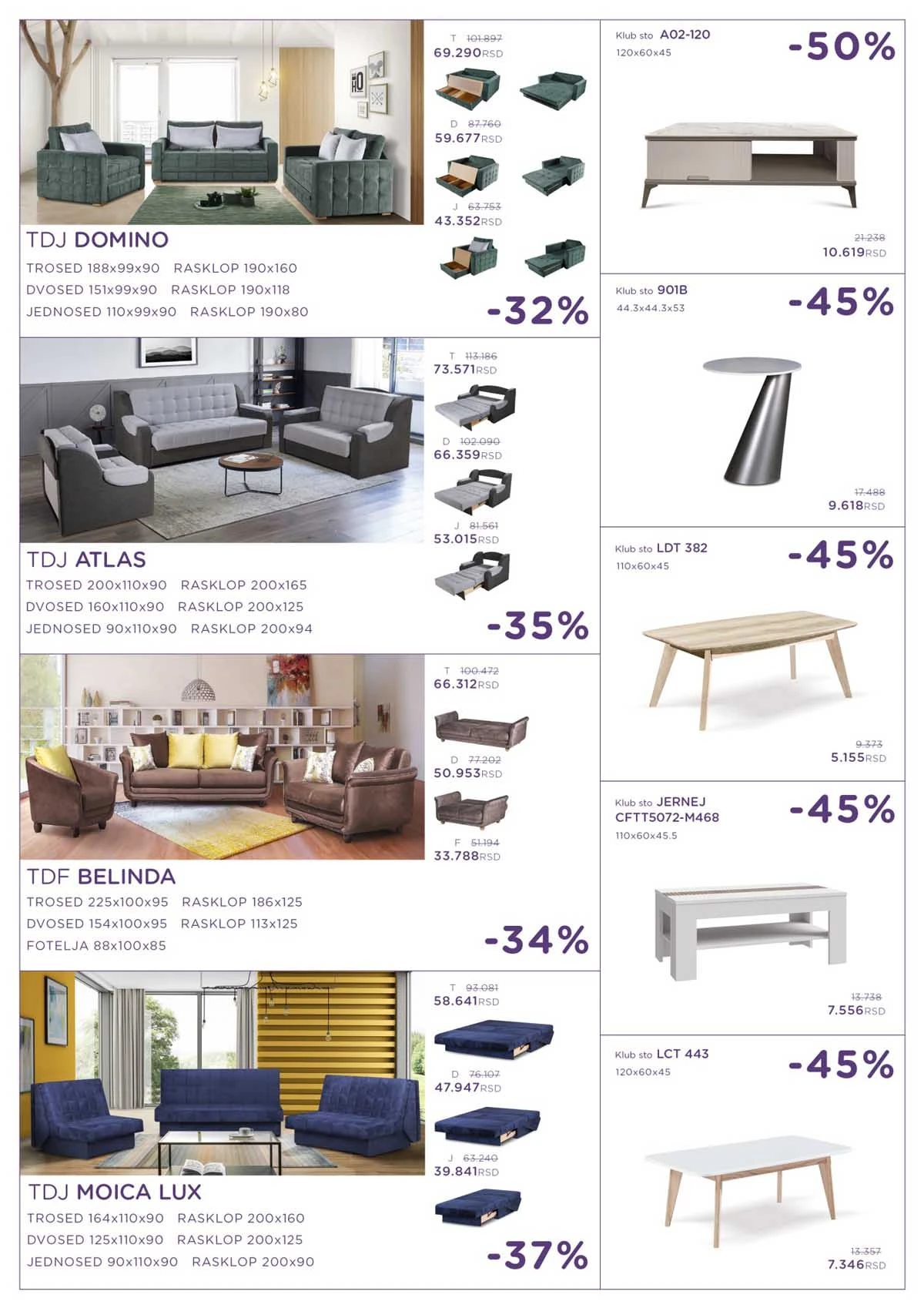 Numanović katalog nameštaja sniženje do 50% – strana 6